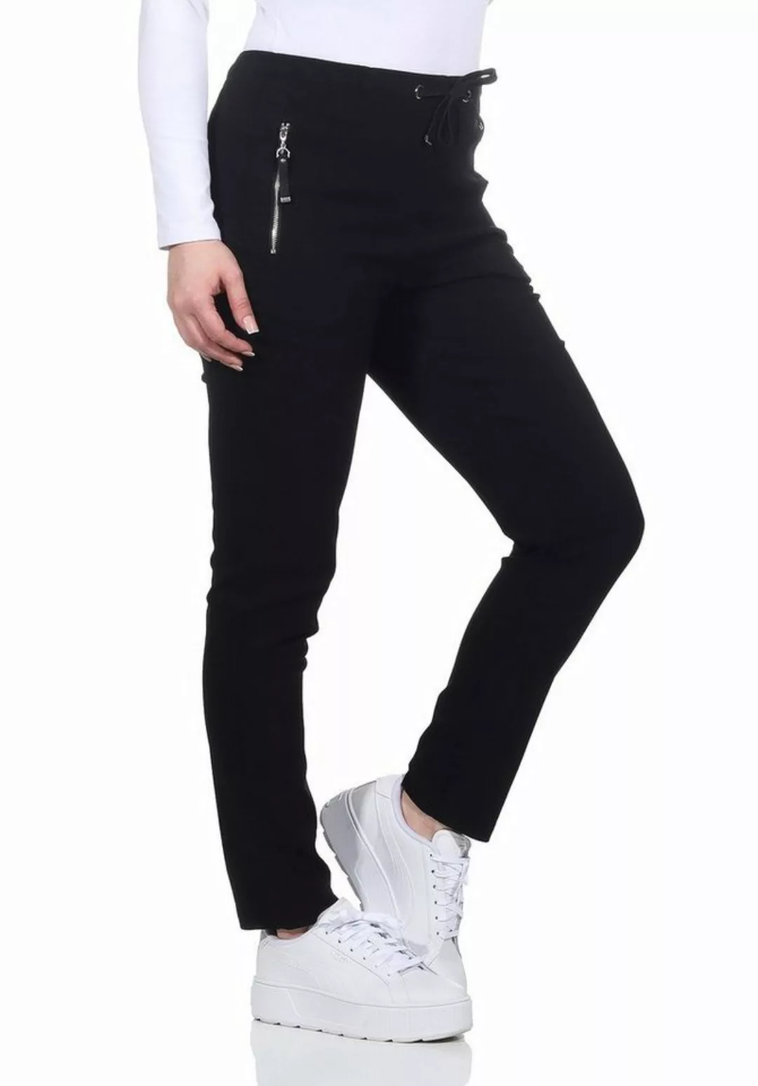 Alica Collection Chinohose Schlupfhose Damen Stretch Hose leichte Sommerhos günstig online kaufen