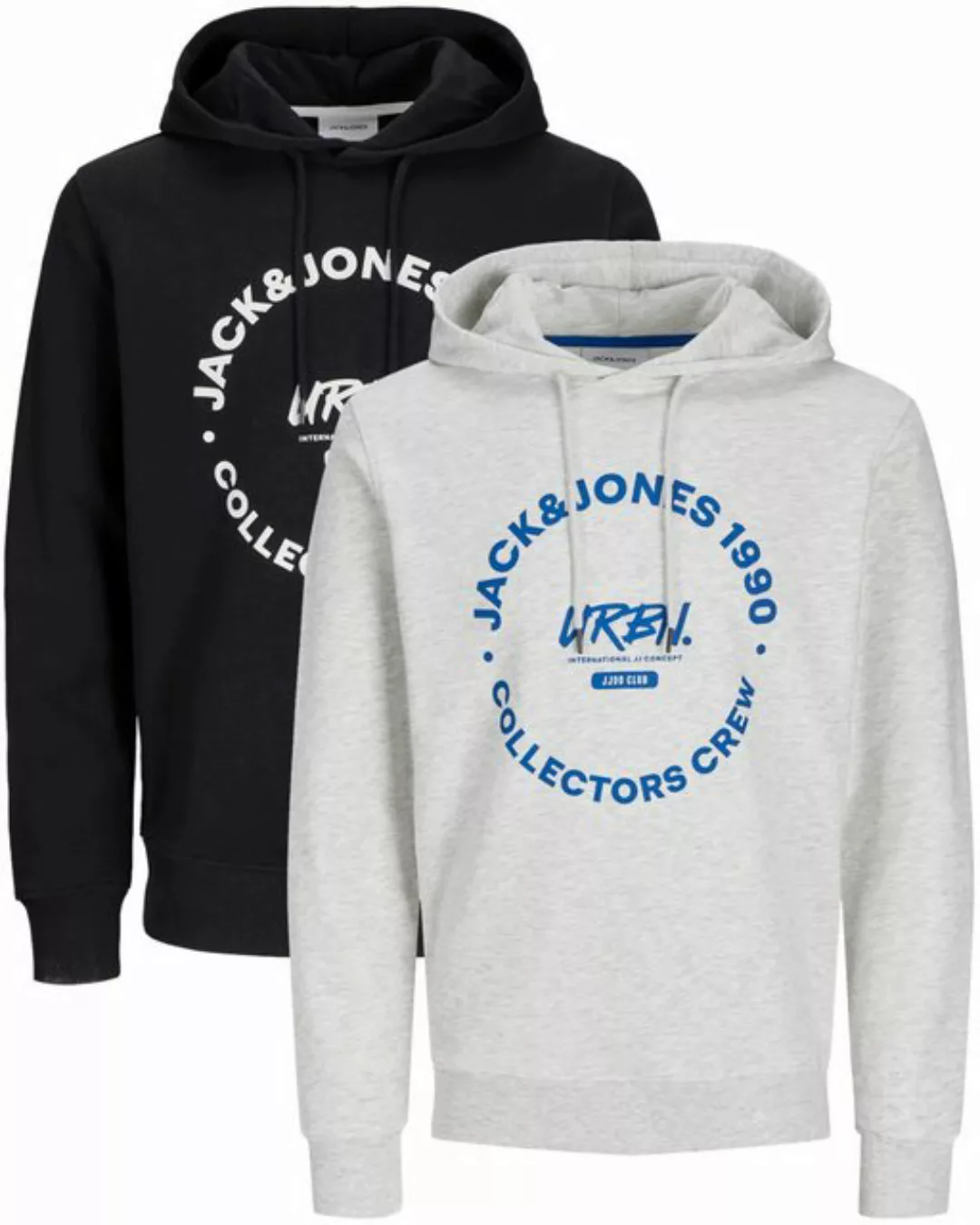 Jack & Jones Kapuzenpullover stilvolle Hoodies mit Logoprint (Spar Set, Dop günstig online kaufen