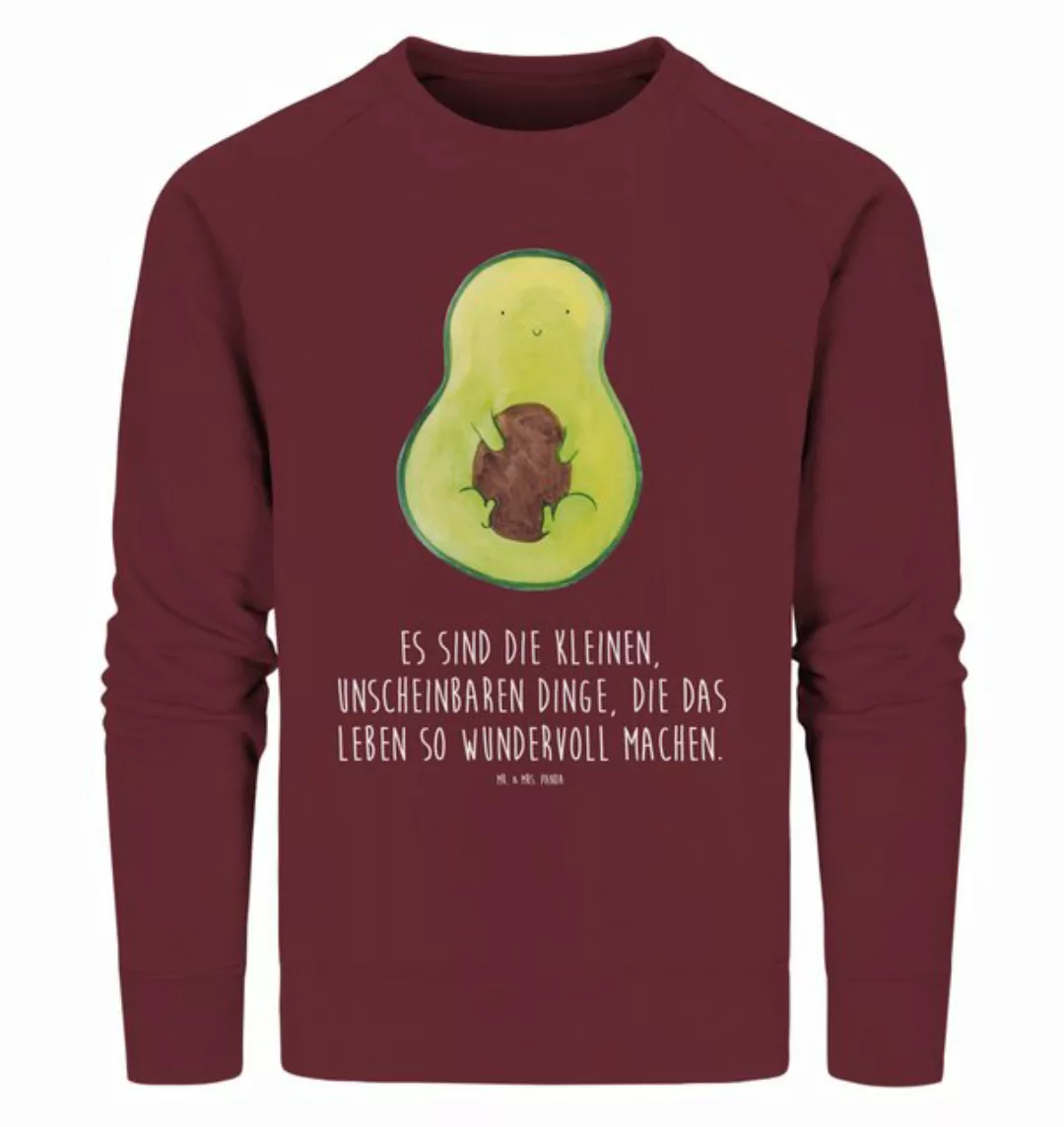 Mr. & Mrs. Panda Longpullover Größe XXL Avocado Kern - Burgundy - Geschenk, günstig online kaufen