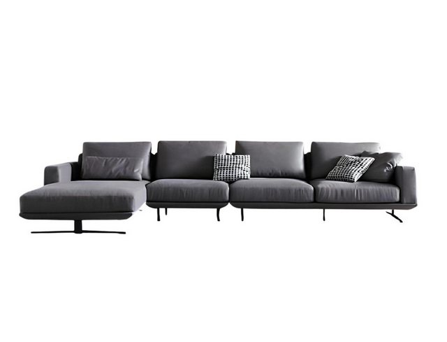 Xlmoebel Ecksofa Neues Designer-Ledersofa in L-Form mit Eckpolsterung und E günstig online kaufen