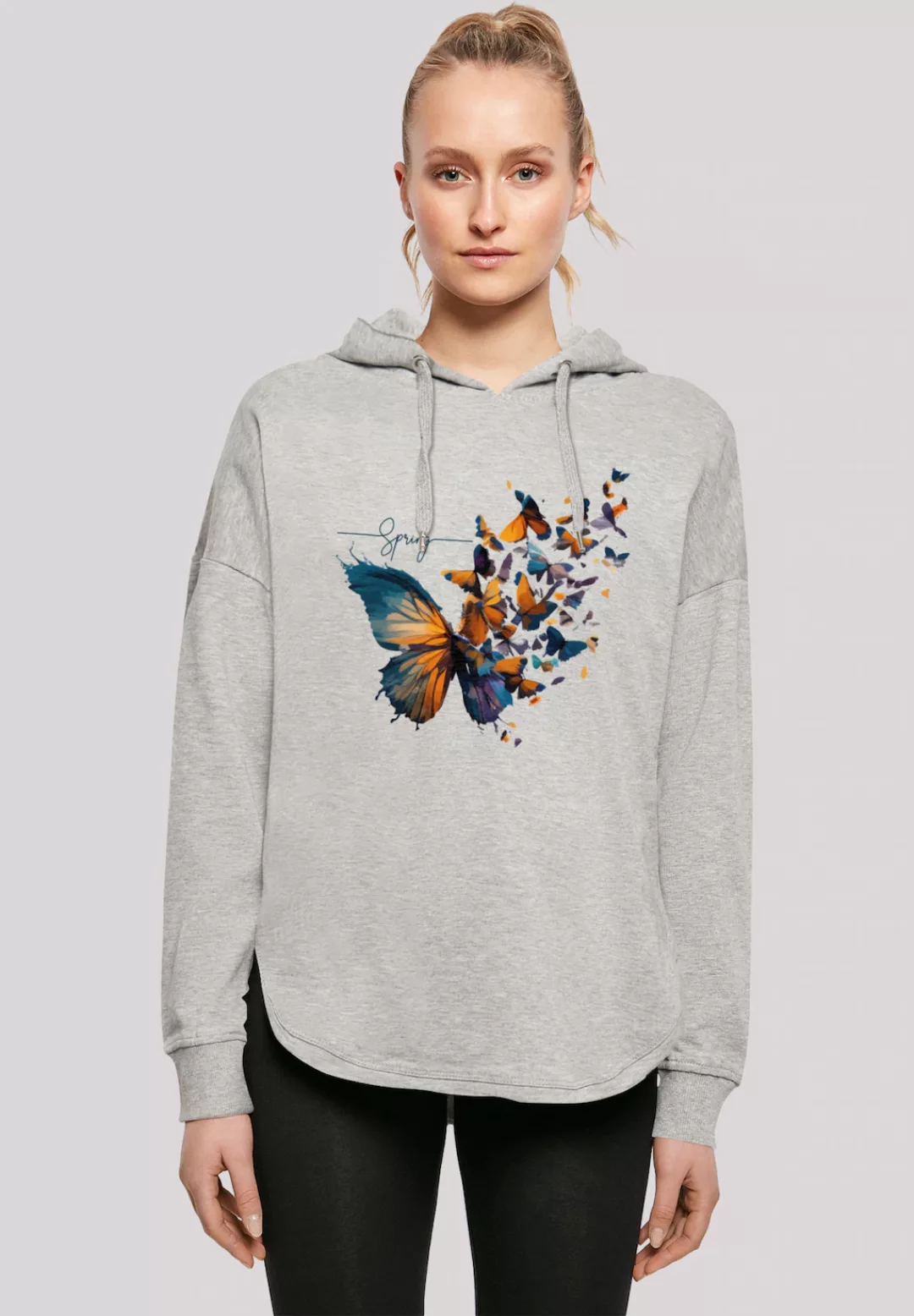 F4NT4STIC Kapuzenpullover "Schmetterling Frühling Oversize Hoodie" günstig online kaufen