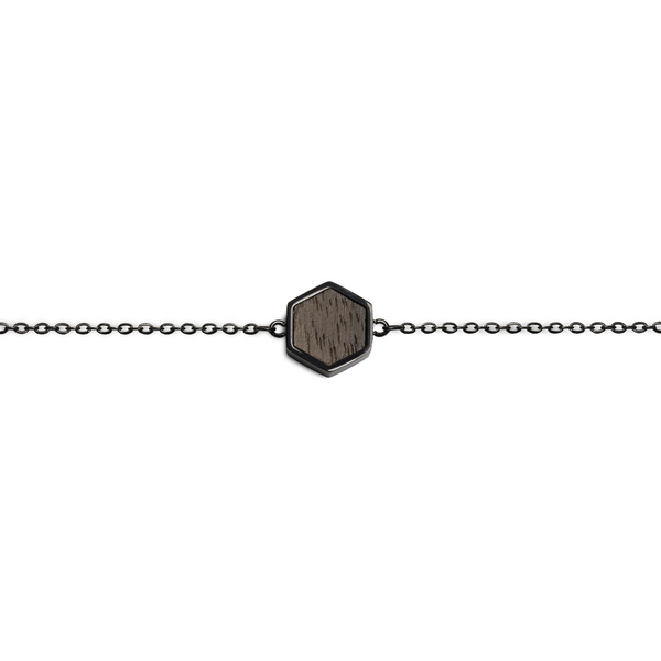 Armbänder Mit Holzdetail - Motiv Hexagon - Verschiedene Farben Und Grössen günstig online kaufen