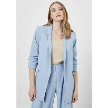 Just Like You  Jacken Baby Blue Pleated-Sleeve Oversize Jacket günstig online kaufen