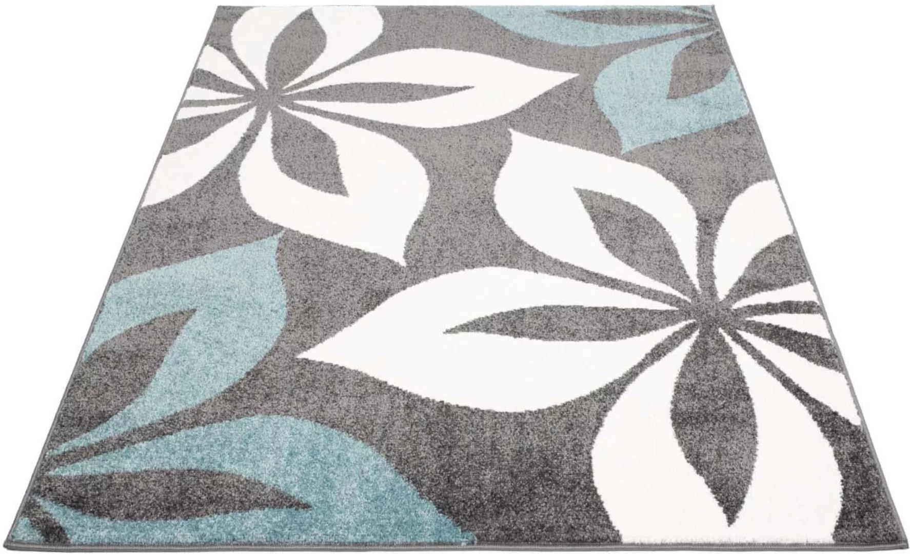 Carpet City Teppich »Moda Soft«, rechteckig, Wohnzimmer, florales Design günstig online kaufen