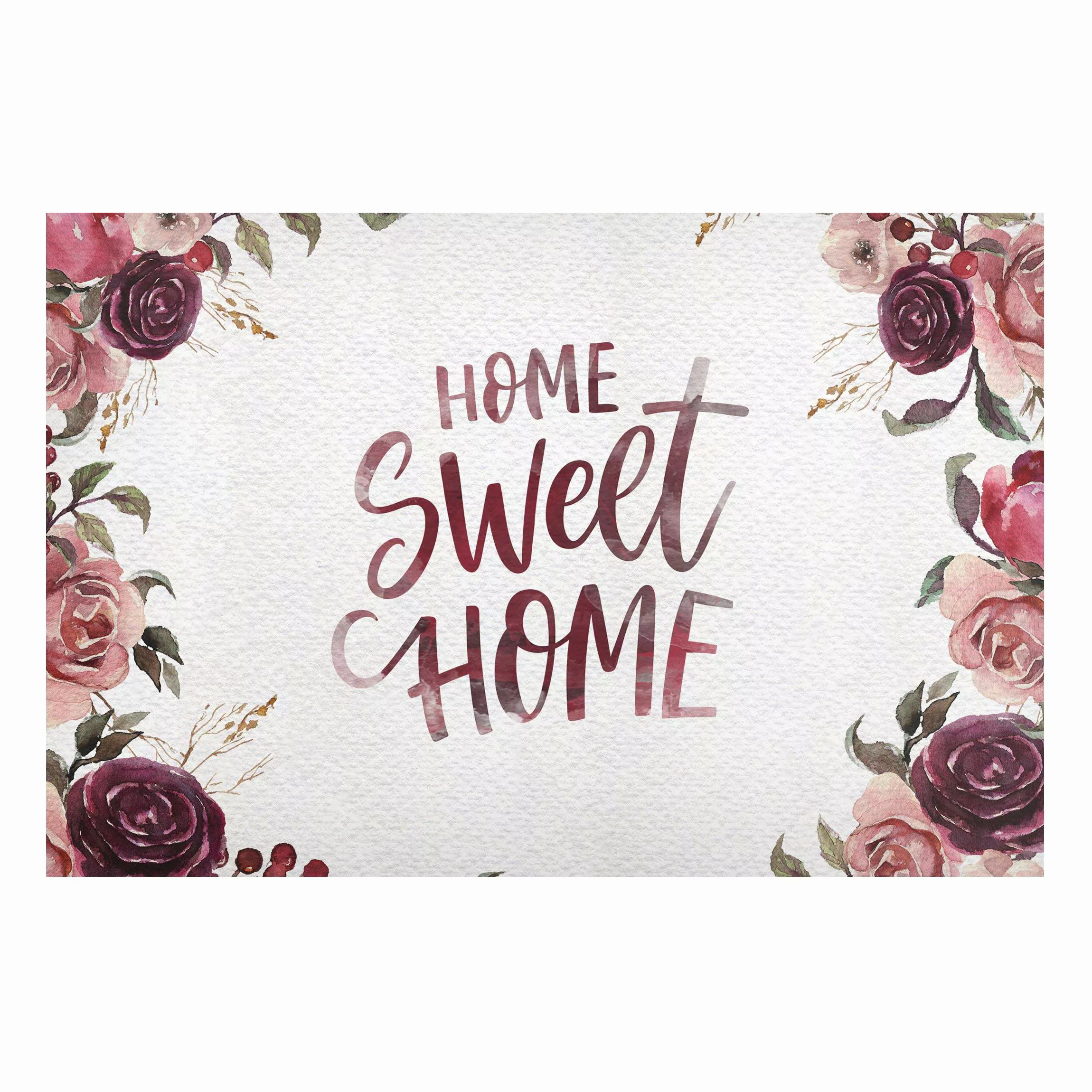 Magnettafel Home Sweet Home Aquarell auf Papier günstig online kaufen