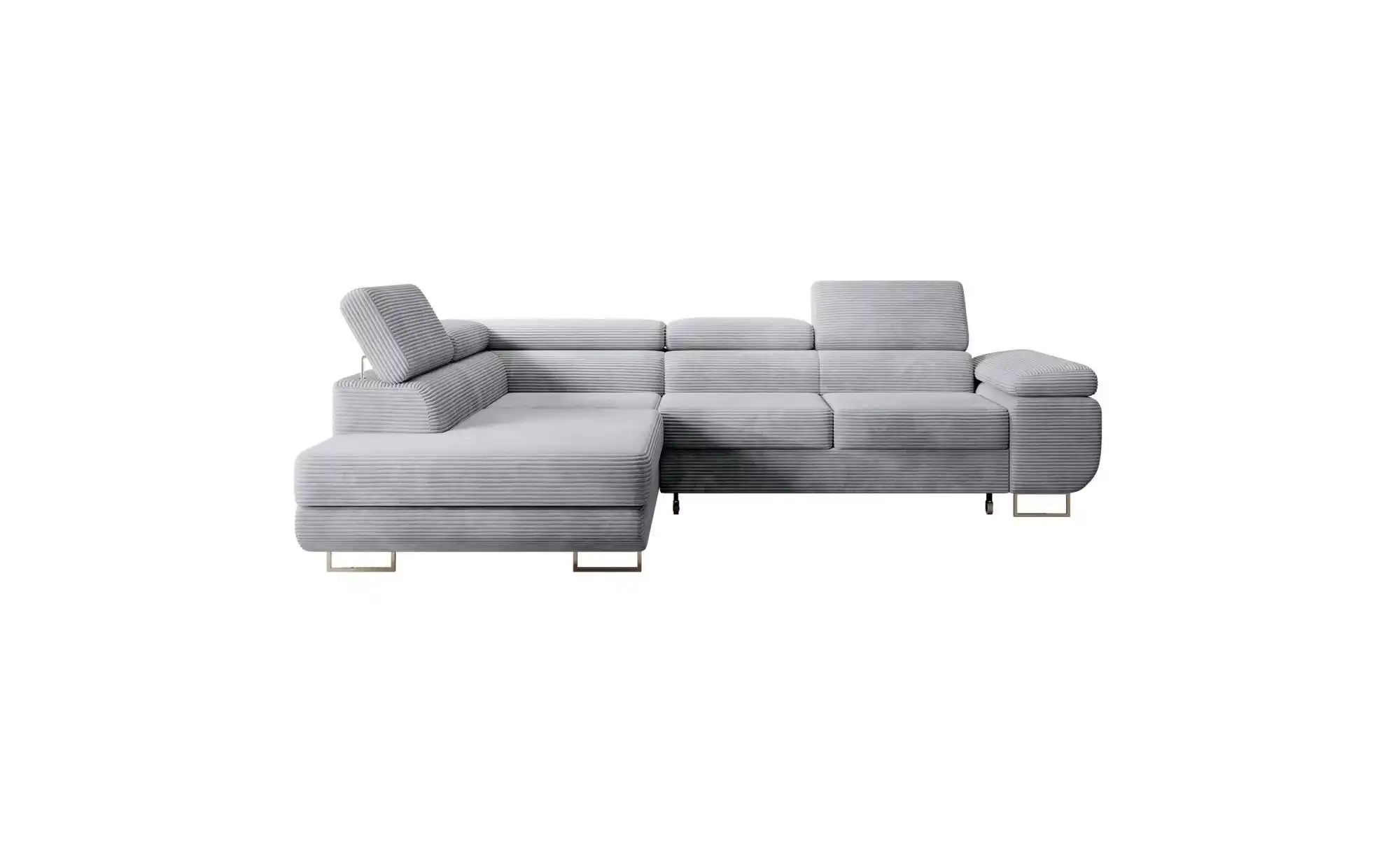 Ecksofa mit Schlaffunktion Stevil ¦ grau ¦ Maße (cm): B: 275 H: 90 Polsterm günstig online kaufen
