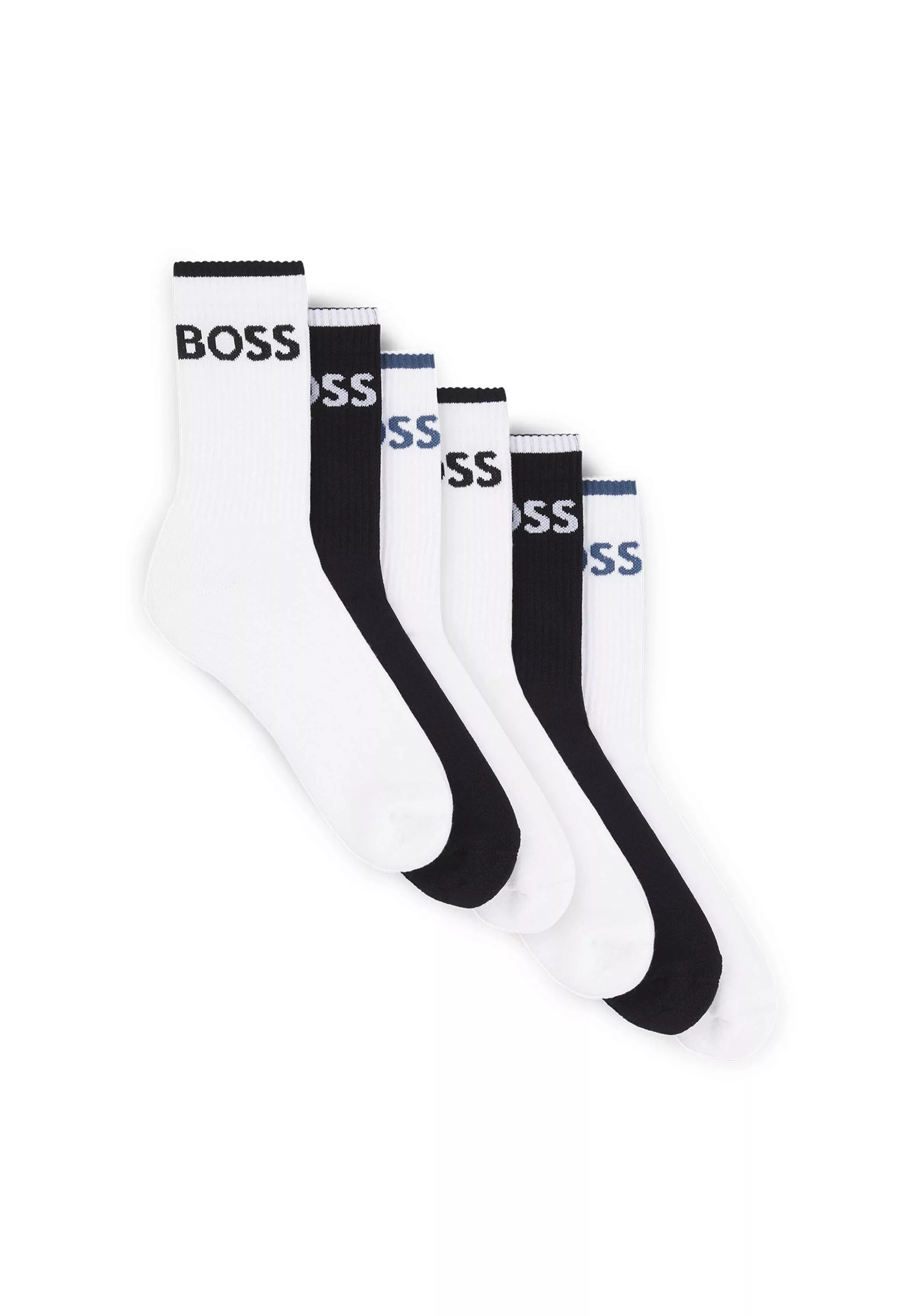 BOSS Businesssocken "6P QS Stripe CC", (Packung, 6 Paar, 6er), mit BOSS Sch günstig online kaufen