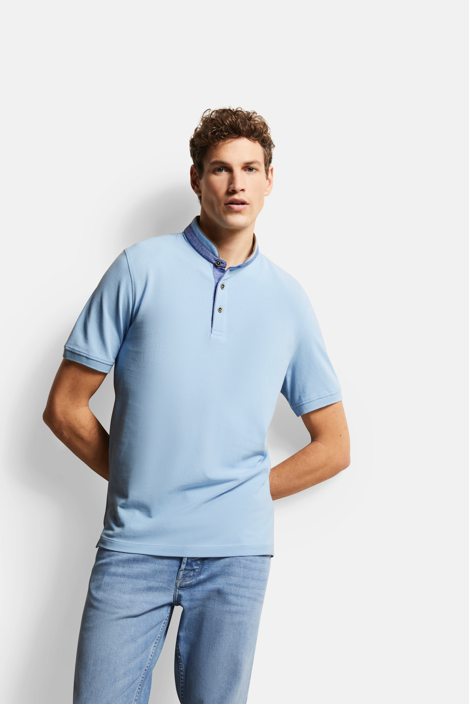 bugatti Poloshirt, mit Stehkragen günstig online kaufen