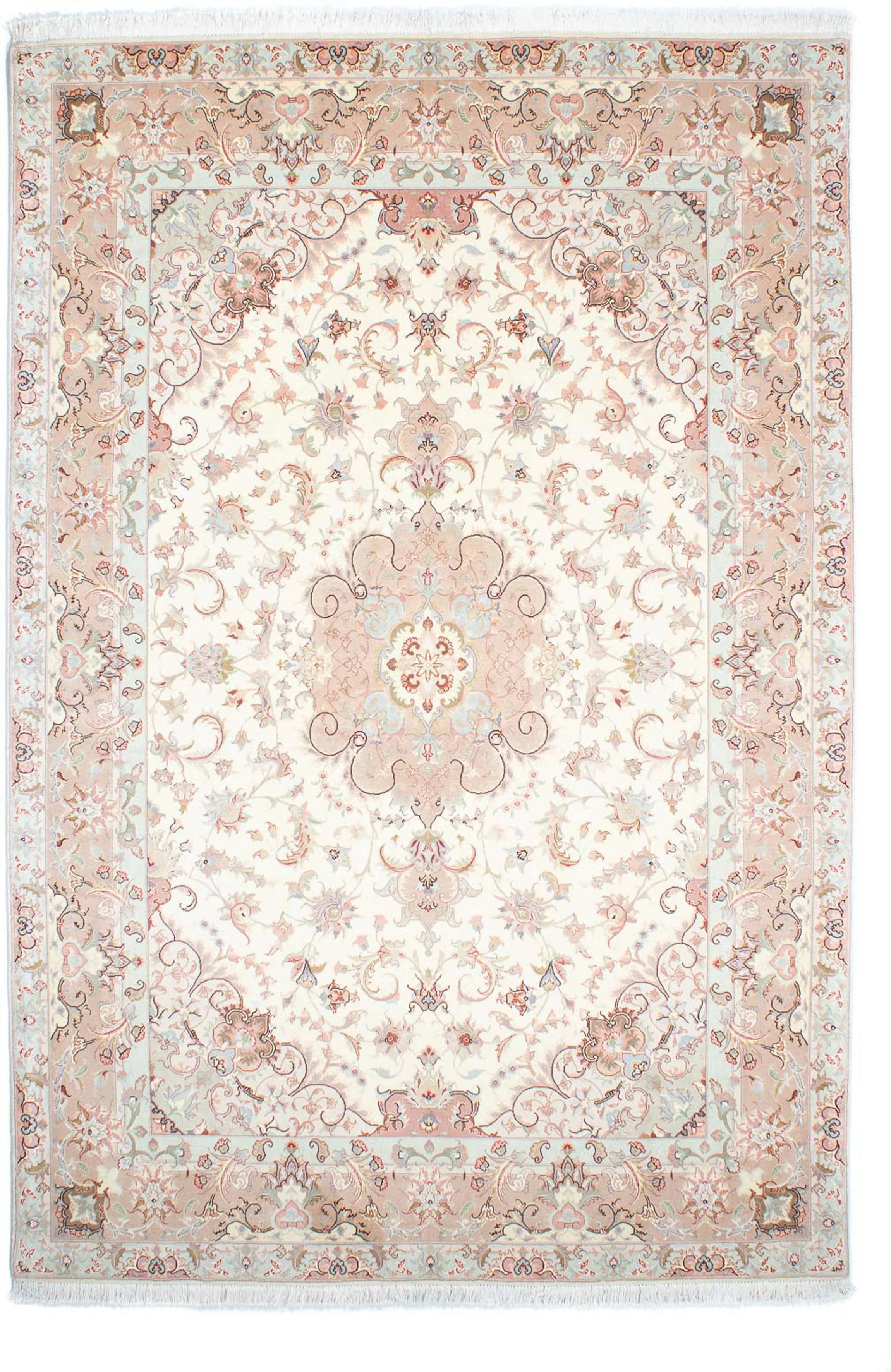 morgenland Orientteppich »Perser - Täbriz - Royal - 248 x 168 cm - beige«, günstig online kaufen