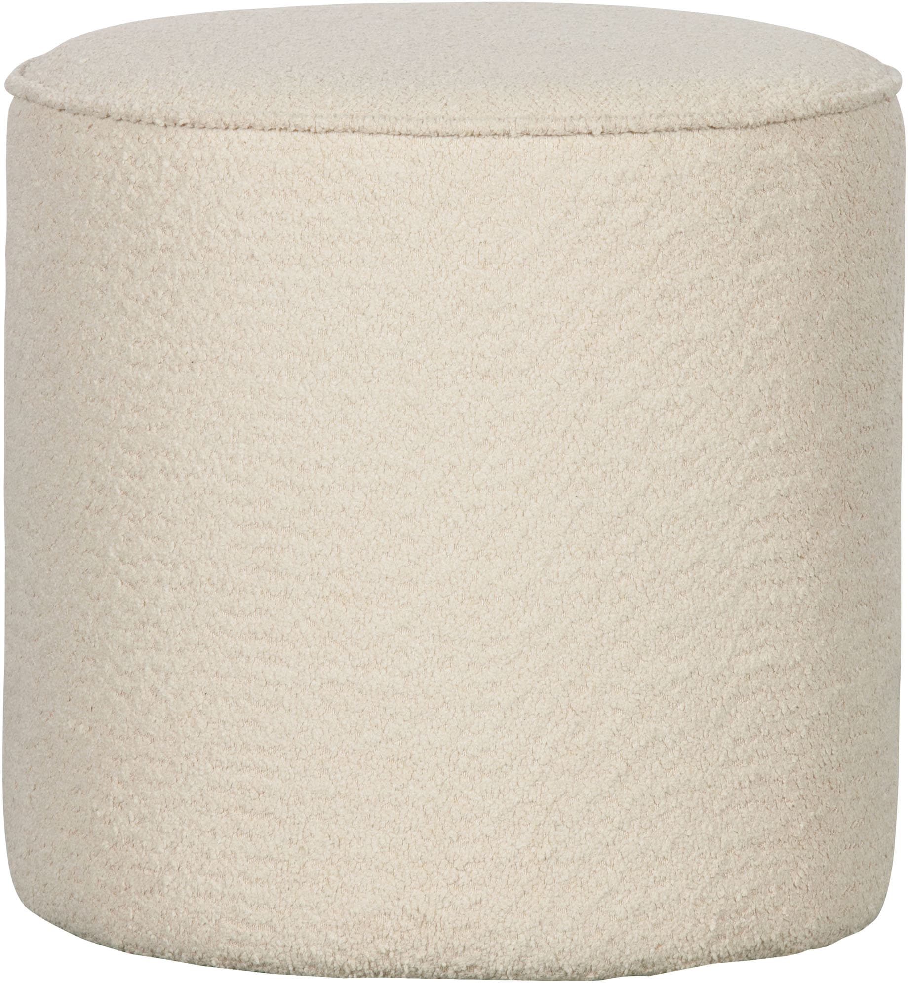 WOOOD Hocker "Sara", weich gepolstert, runde Form, H 46 cm x Ø 46 cm günstig online kaufen