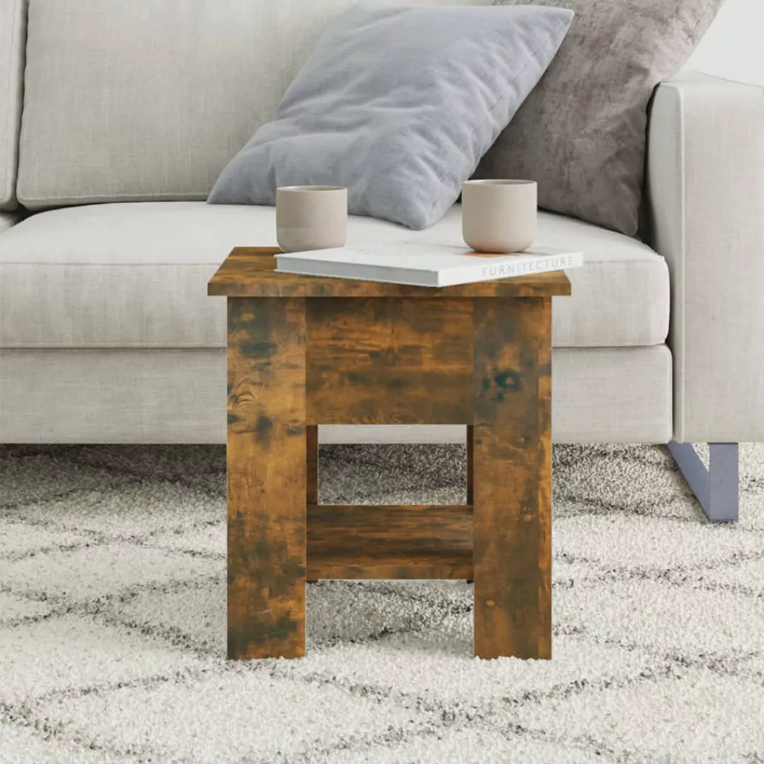 Vidaxl Couchtisch Räuchereiche 40x40x42 Cm Holzwerkstoff günstig online kaufen