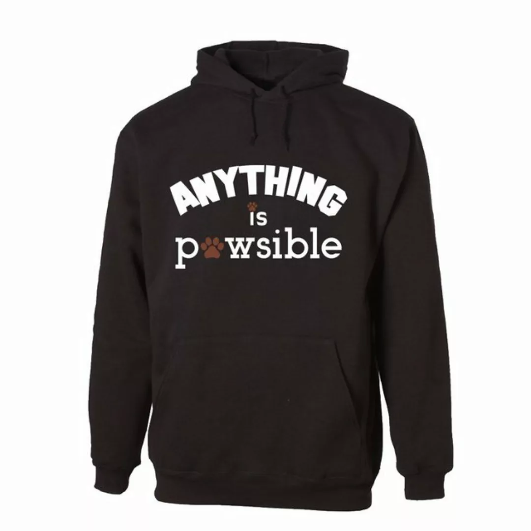 G-graphics Hoodie Anything is pawsible Unisex, mit Frontprint, mit Spruch / günstig online kaufen