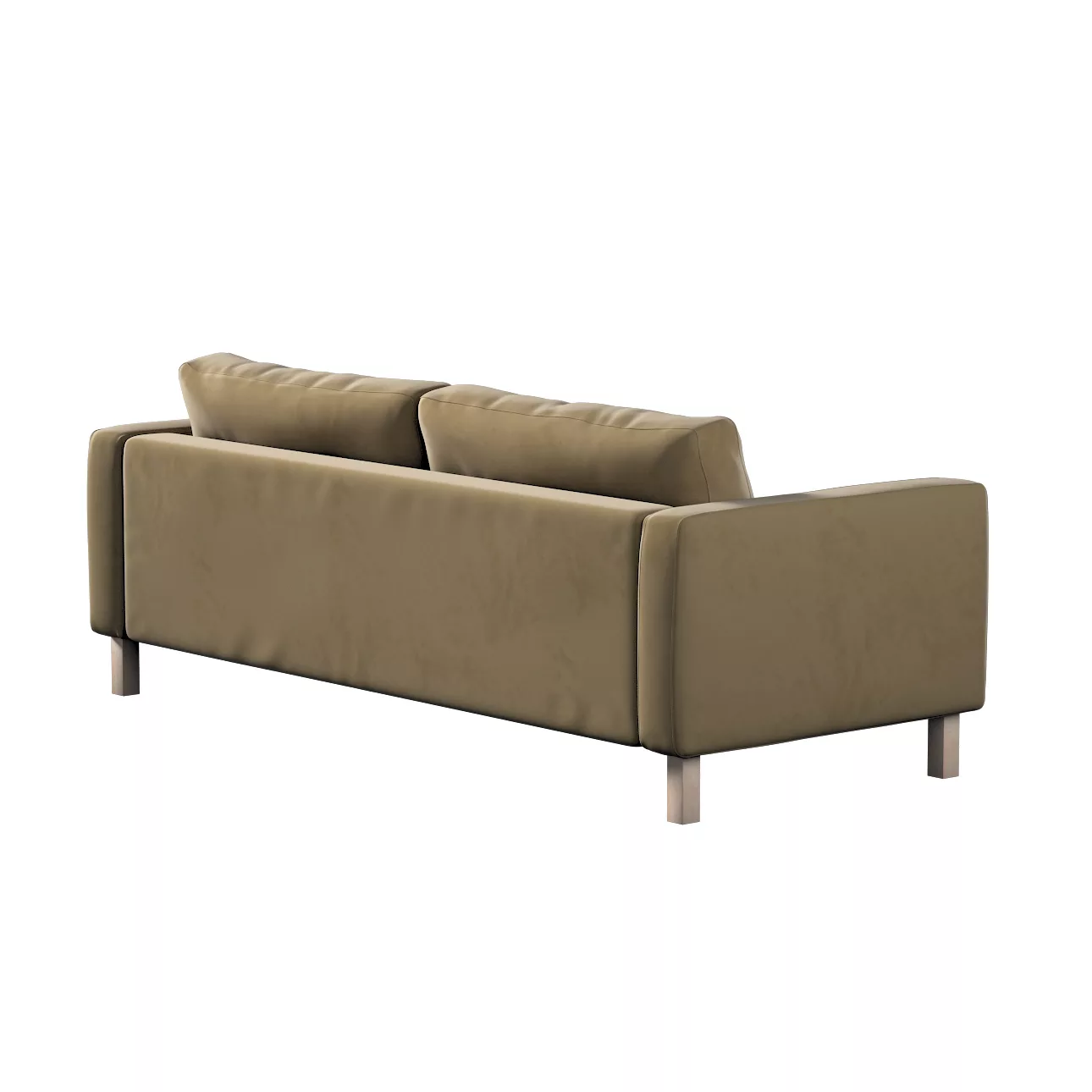 Bezug für Karlstad 3-Sitzer Sofa nicht ausklappbar, kurz, hellbraun, Bezug günstig online kaufen