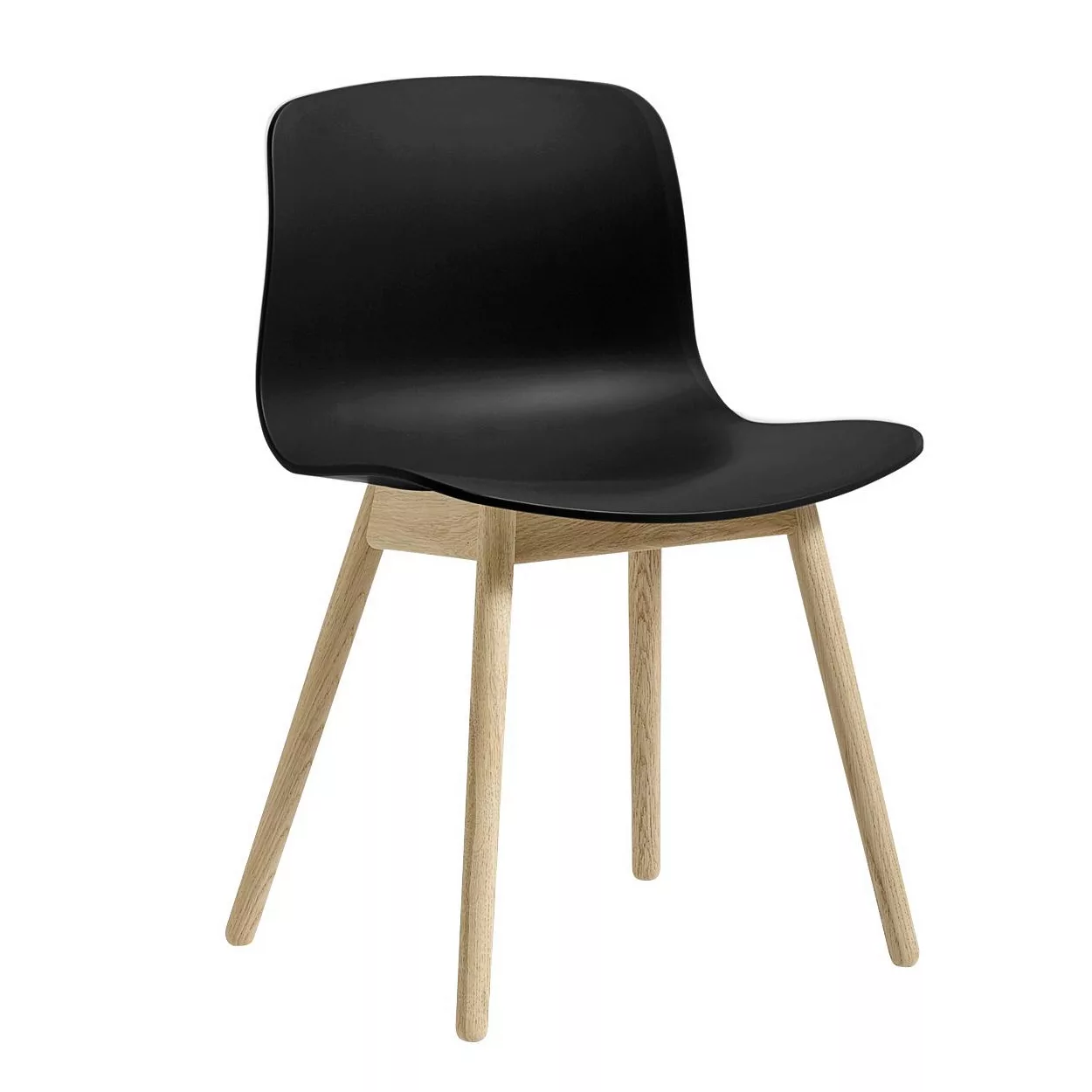HAY - About a Chair AAC 12 Stuhl Eiche geseift - schwarz/Sitzschale Polypro günstig online kaufen