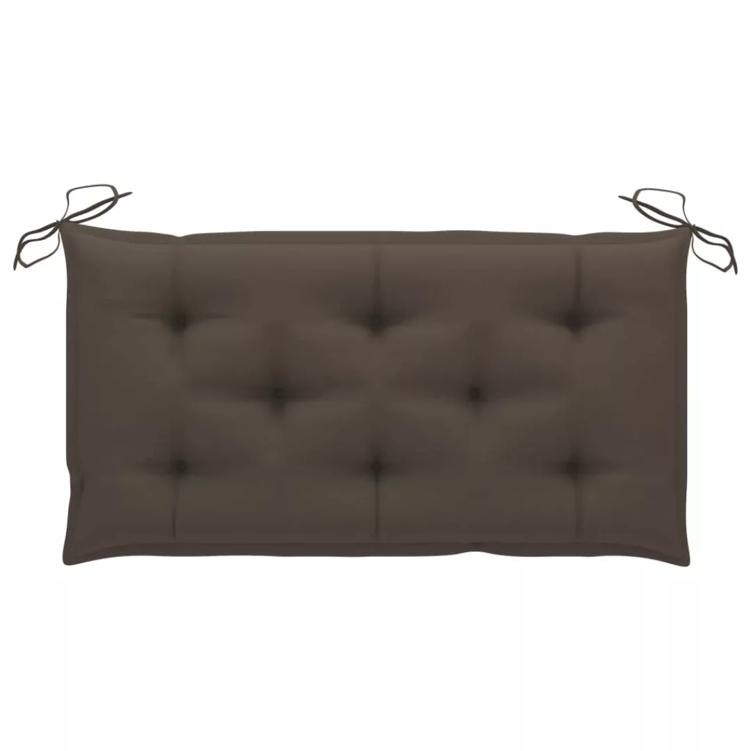 Gartenbank-auflage Taupe 100x50x7 Cm Stoff günstig online kaufen