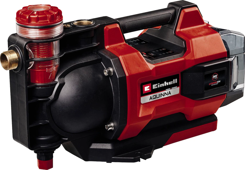 Einhell Akku-Gartenpumpe "AQUINNA 36/38 F LED AUTOMATIC", 3.800 l/h, Power günstig online kaufen