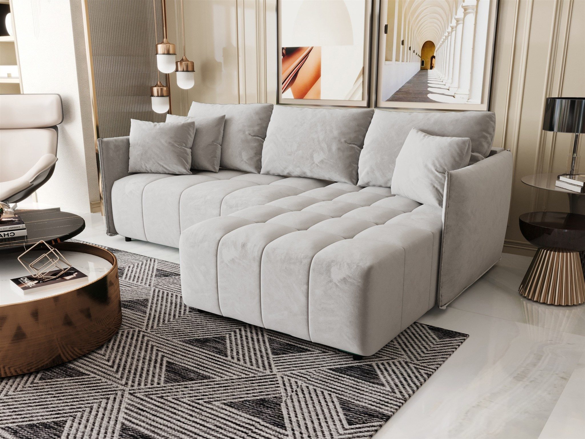 Fun Möbel Ecksofa Schlafsofa Sofa TREVISO günstig online kaufen