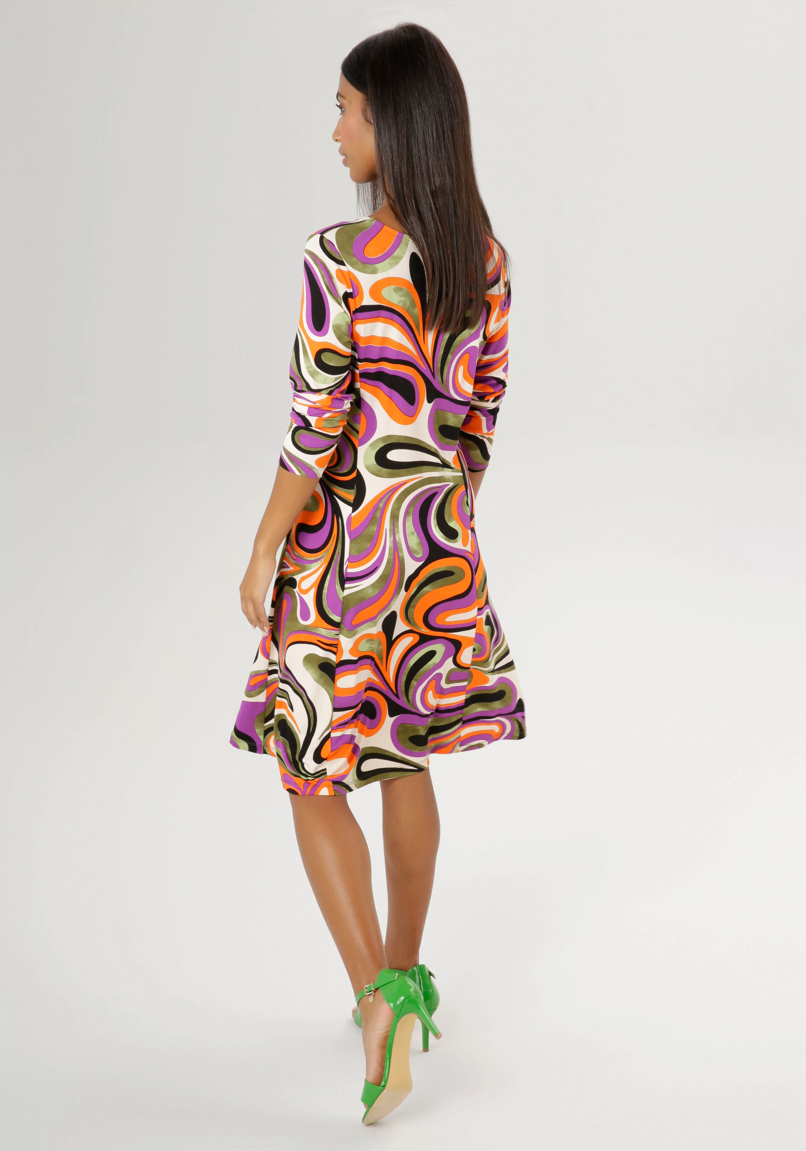 Aniston SELECTED Jerseykleid, in leichter A-Linien-Form - NEUE KOLLEKTION günstig online kaufen