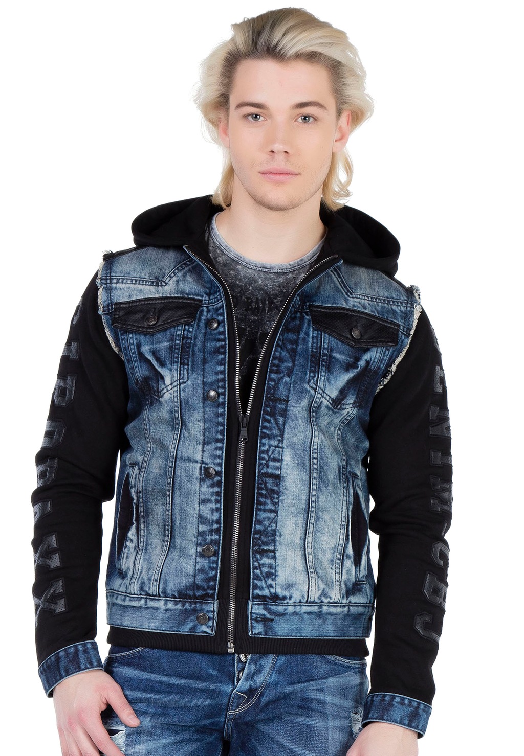 Cipo & Baxx Sweatjacke, im coolen Jeans-Look günstig online kaufen