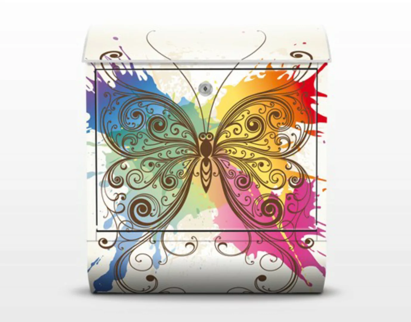 Briefkasten Tiere Aquarell Schmetterling günstig online kaufen