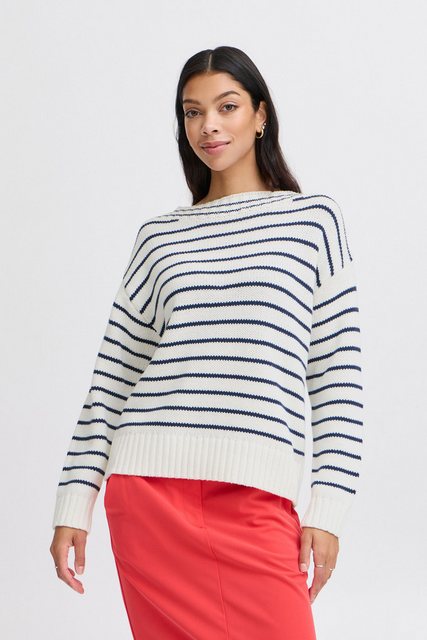 b.young Strickpullover "Strickpullover BYNAGLA STRIPED JUMPER -" günstig online kaufen