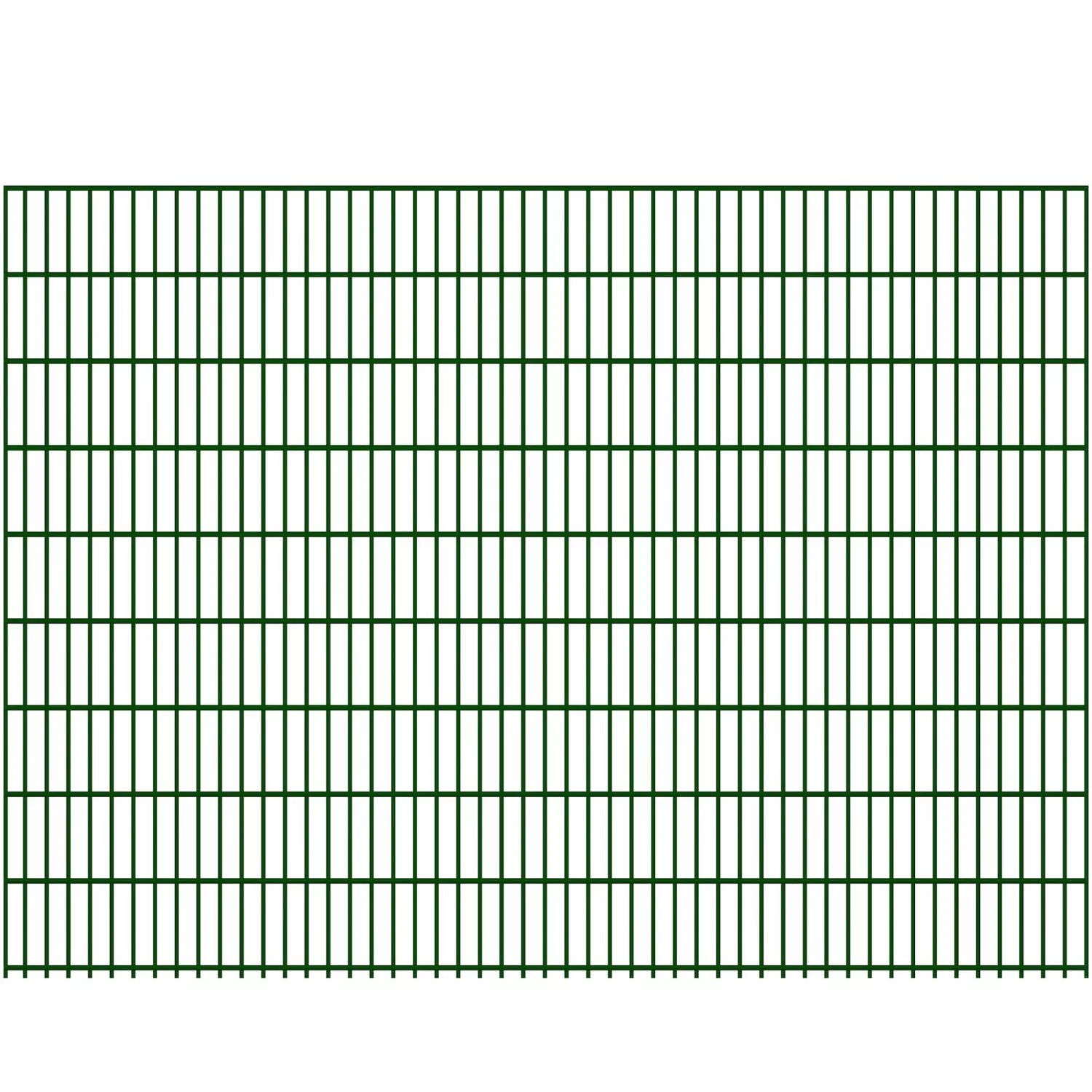 Doppelstabmatte 6/5/6 mm Moosgrün 250 cm x 183 cm günstig online kaufen