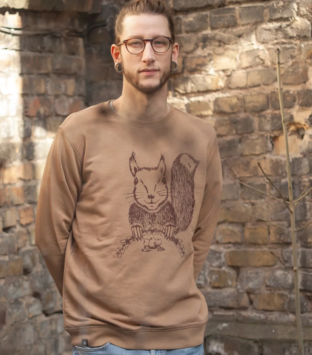 Päfjes - Ella Eichhorn / Squirrel - Unisex Sweater - Camelbrown günstig online kaufen
