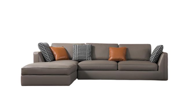 Xlmoebel Sofa Italienisches Ecksofa mit Lederoptik und modernem Design, 1 T günstig online kaufen