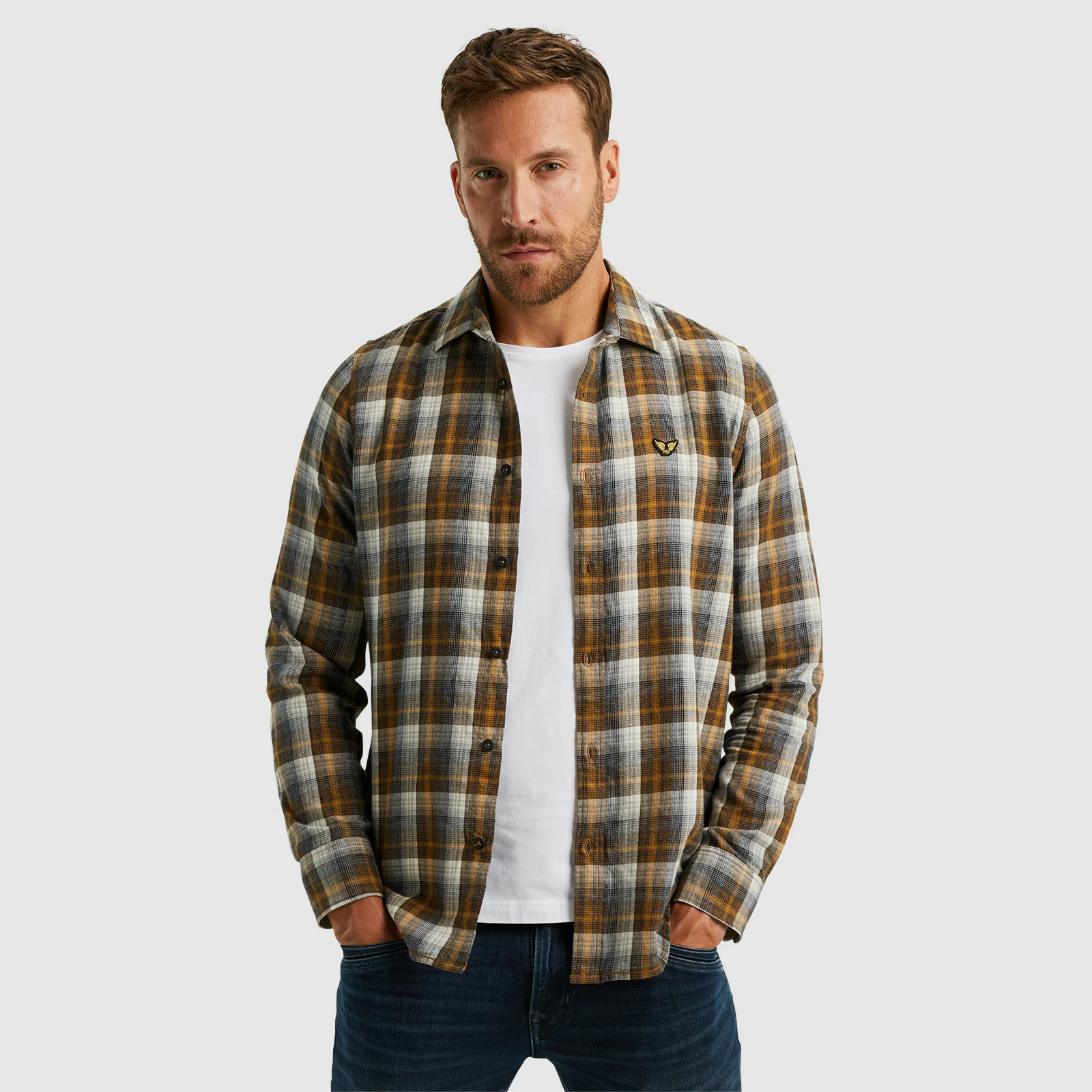 PME LEGEND Karohemd "Long Sleeve Shirt Twill Yarndyed Check", mit Karomuste günstig online kaufen