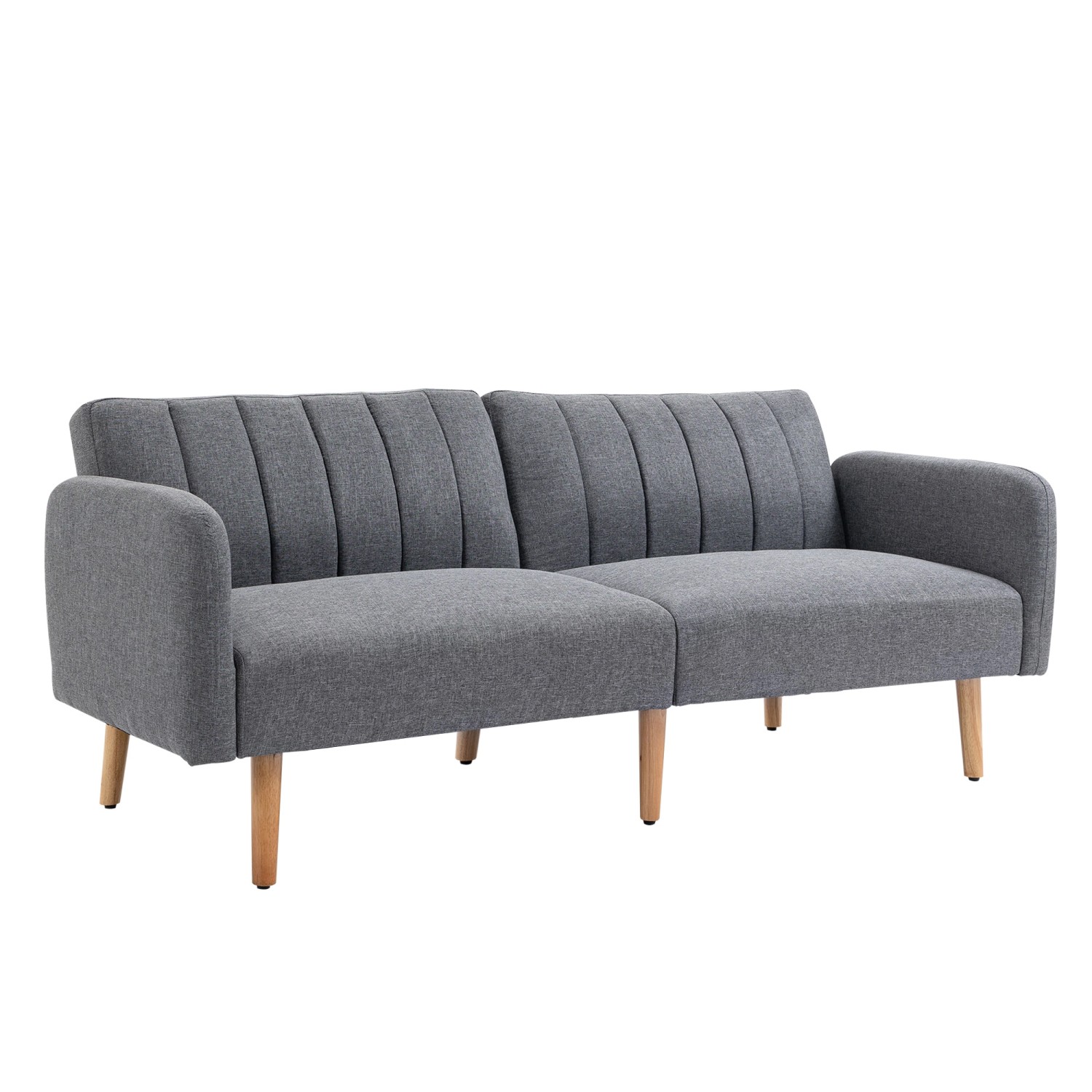 HOMCOM Schlafsofa mit Schlaffunktion 2-Sitzer 173 x 75 x 73 cm günstig online kaufen