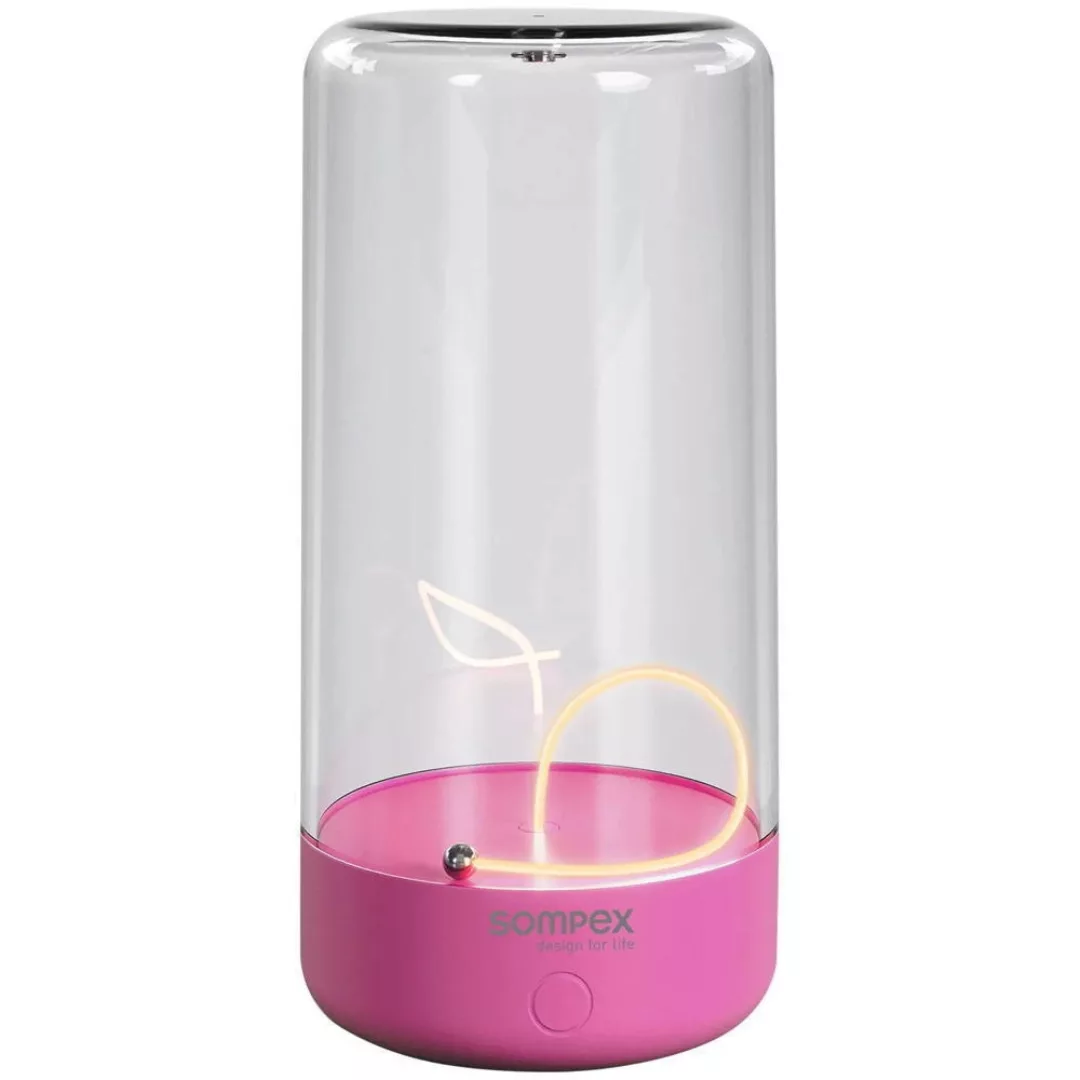 LED Akku Tischleuchte Pulse in Pink und Transparent 0,5W 15lm IP54 günstig online kaufen