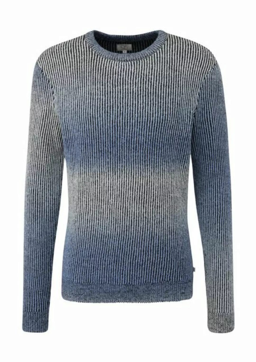 QS Strickpullover mit verlaufender Farbwirkung günstig online kaufen