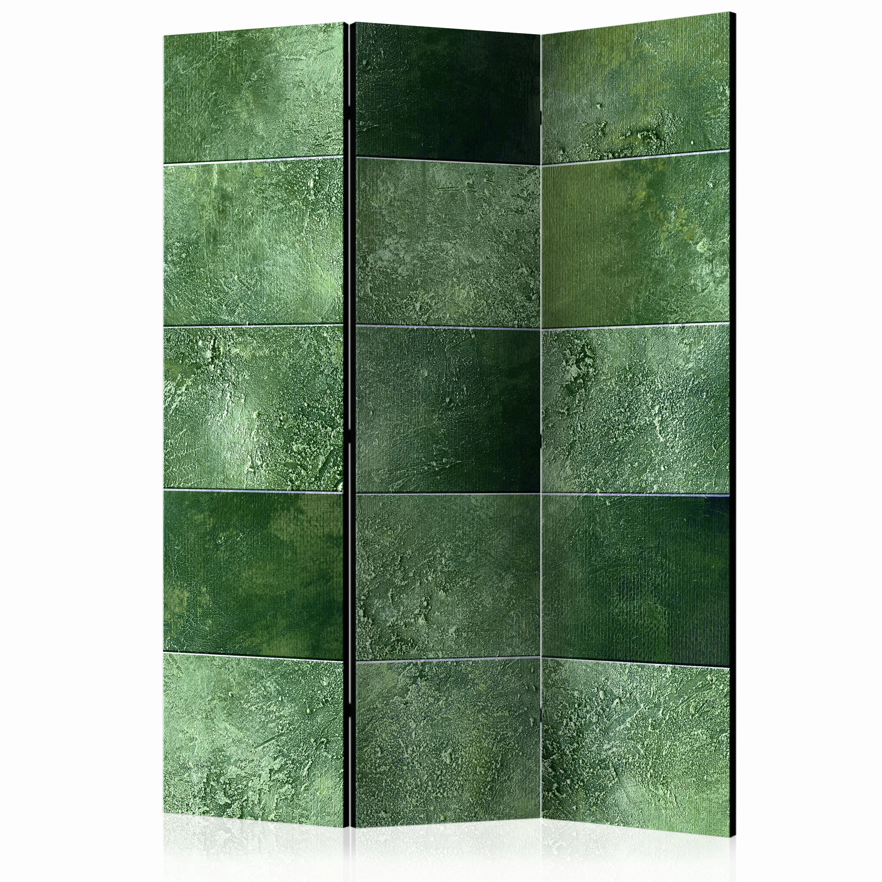 3-teiliges Paravent - Green Puzzle [room Dividers] günstig online kaufen