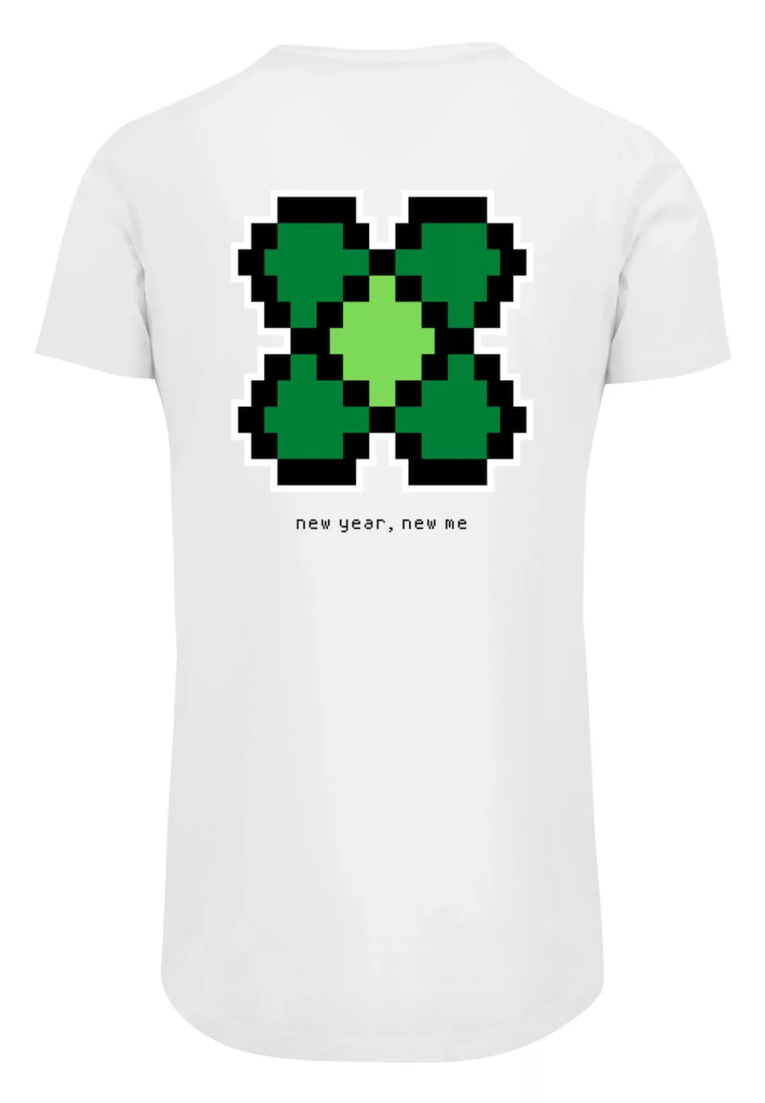 F4NT4STIC T-Shirt "Silvester Happy New Year Pixel Kleeblatt", Print günstig online kaufen