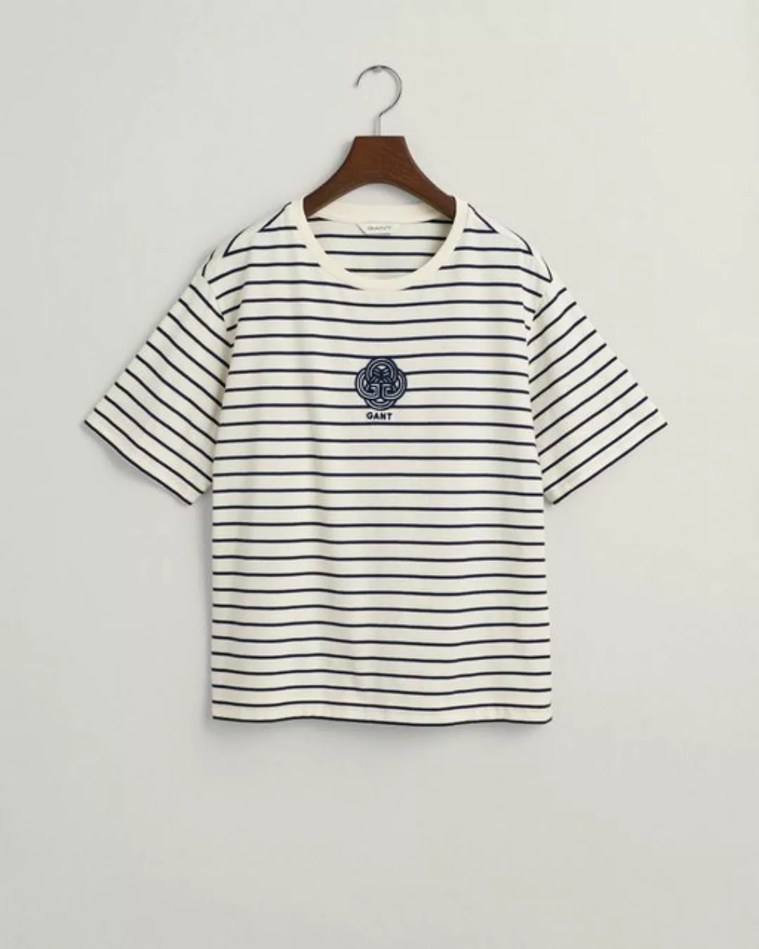 Gant T-Shirt REL STRIPED MONOGRAM SS T-SHIRT günstig online kaufen