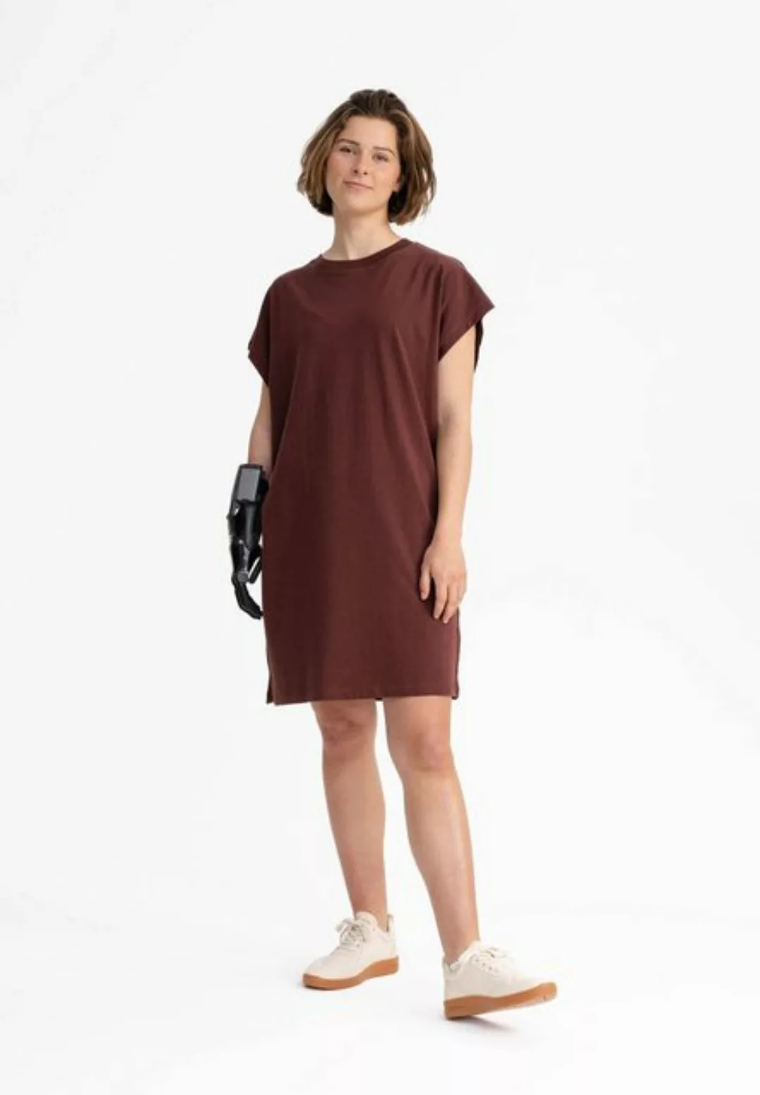 MELA Jerseykleid MELA Bio-Damen-T-Shirt-Kleid 'SUNEA' mit Rundhalsa günstig online kaufen