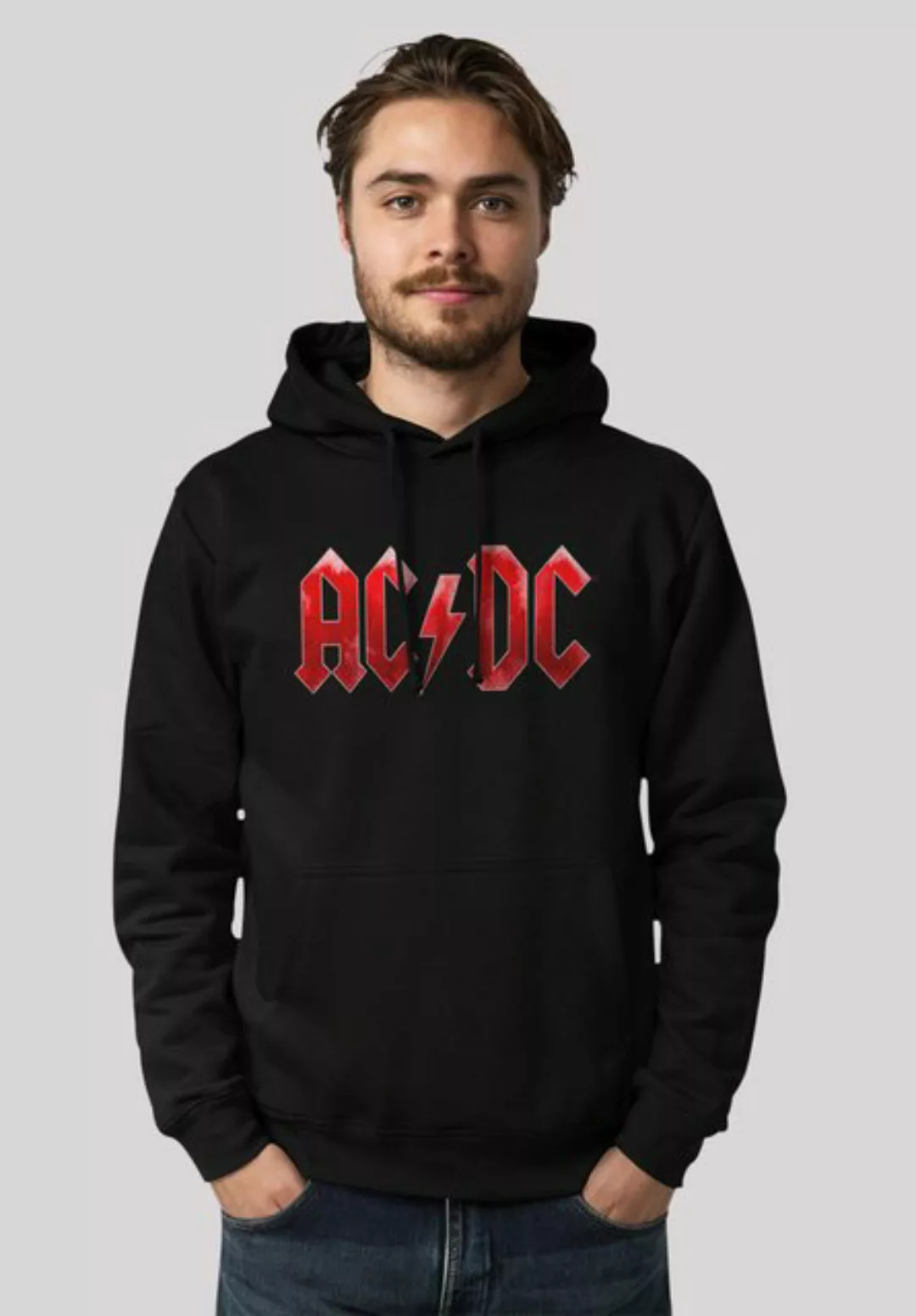 F4NT4STIC Kapuzenpullover AC/DC Rock Musik Band Red Ice Logo Premium Qualit günstig online kaufen