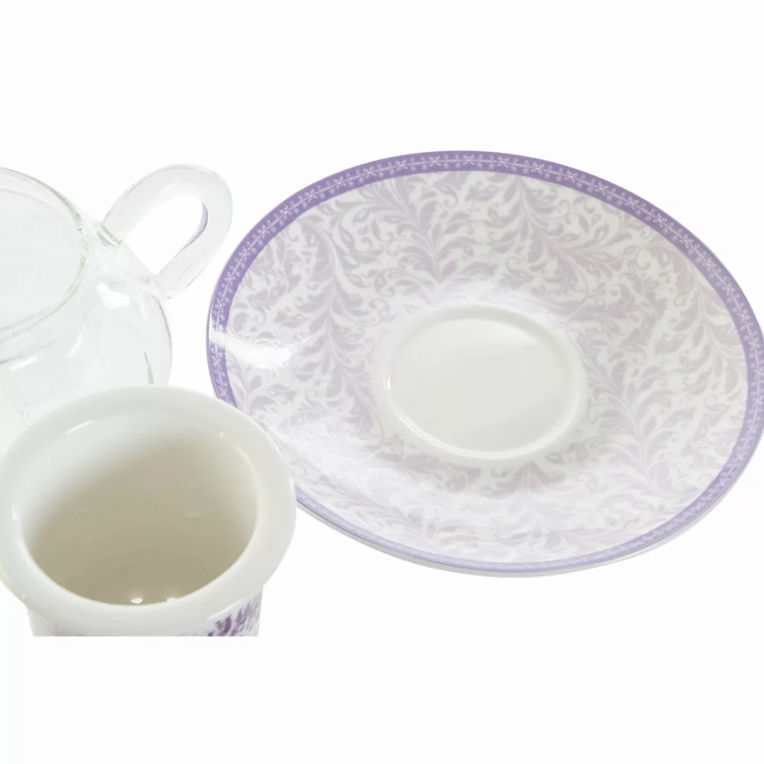 Teekanne Dkd Home Decor Kristall Porzellan Lila Weiß Lavendel (250 Ml) (16. günstig online kaufen