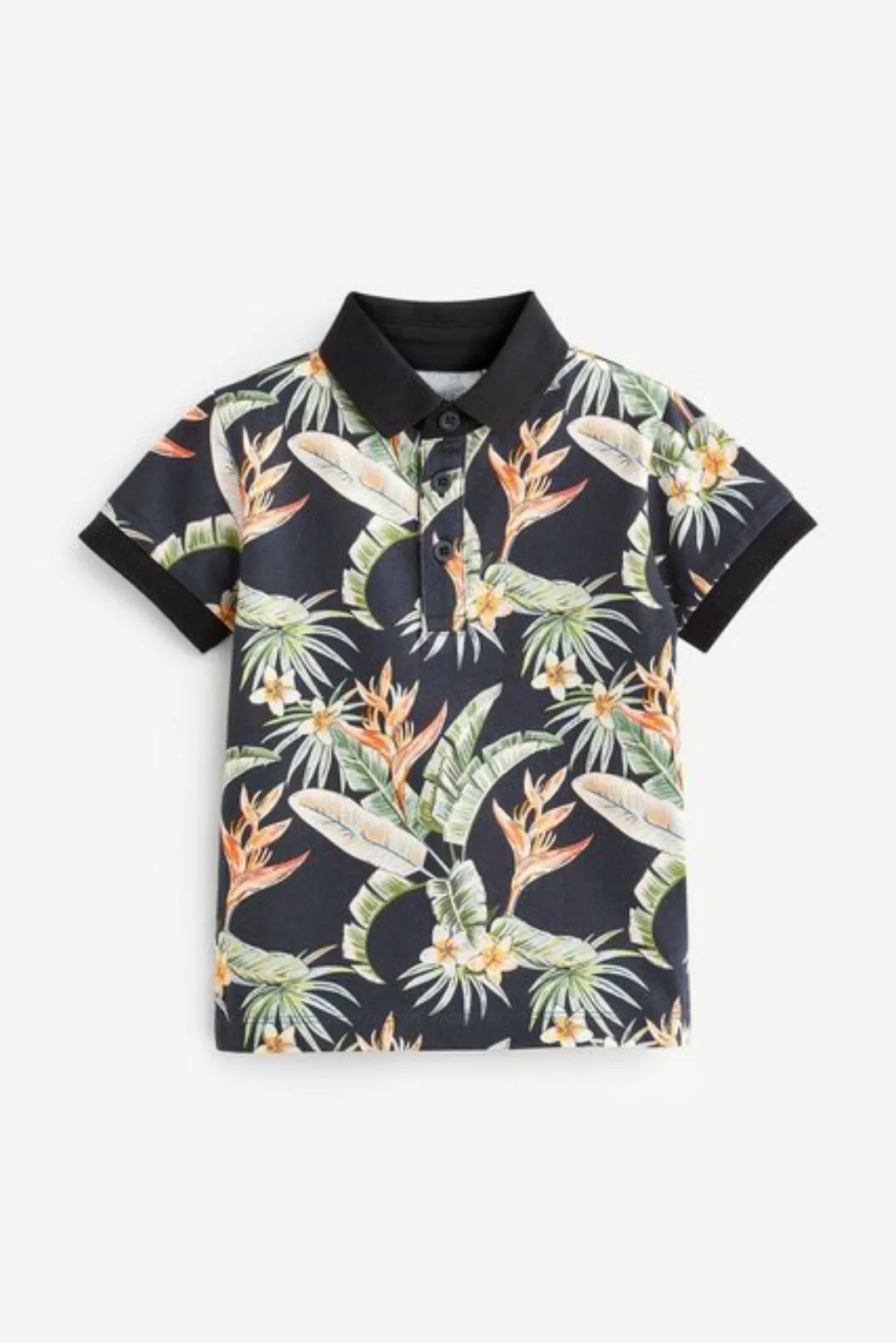 Next Poloshirt Kurzärmeliges Polohemd mit durchgehendem Print (1-tlg) günstig online kaufen