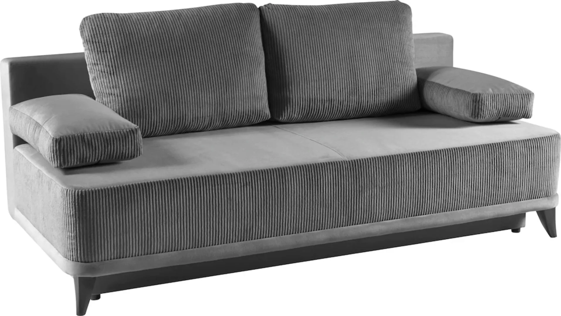 WERK2 Schlafsofa "Rosso", 2-Sitzer Sofa und Schlafcouch mit Federkern & Bet günstig online kaufen