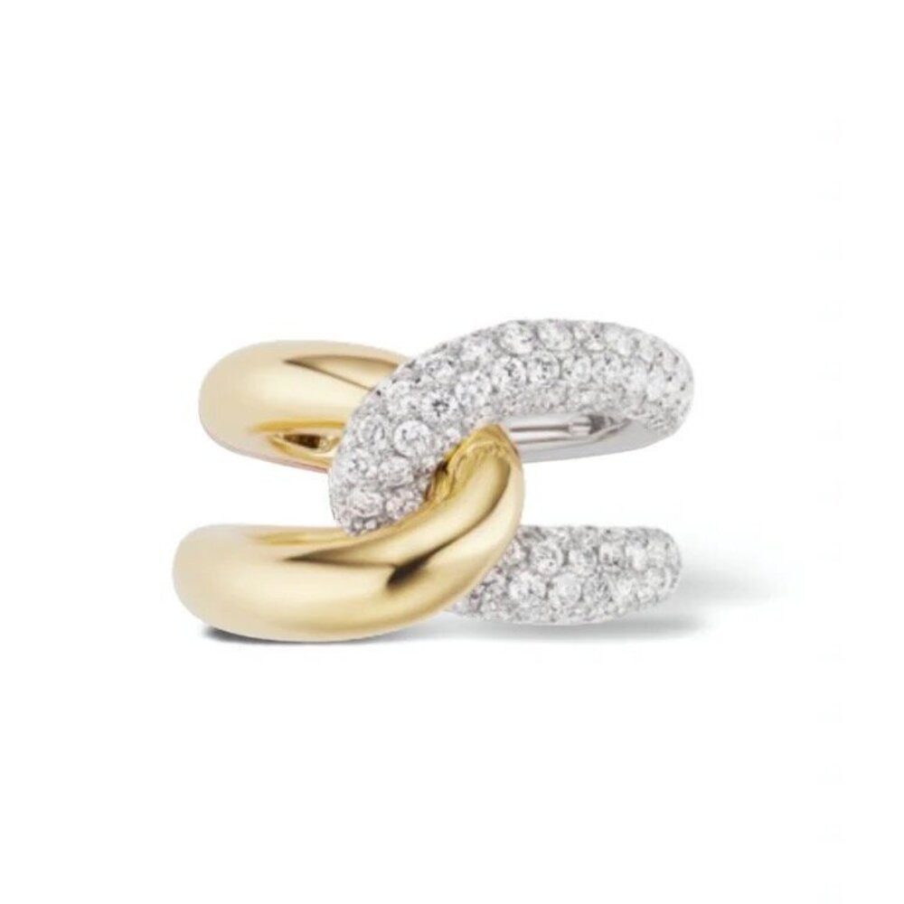 ROUGEMONT Silberring Massiver Bicolor Trend Damen günstig online kaufen