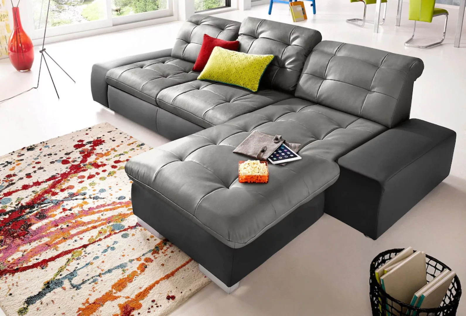 sit&more Ecksofa "Palomino L-Form", wahlweise XL oder XXL und mit Bettfunkt günstig online kaufen