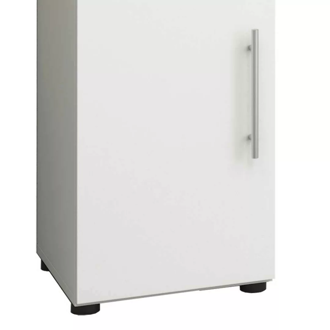 Schmaler Badezimmerschrank in Weiß 31x93x30 cm günstig online kaufen