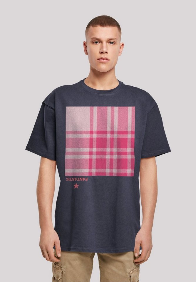 F4NT4STIC T-Shirt Karo Pink Print günstig online kaufen