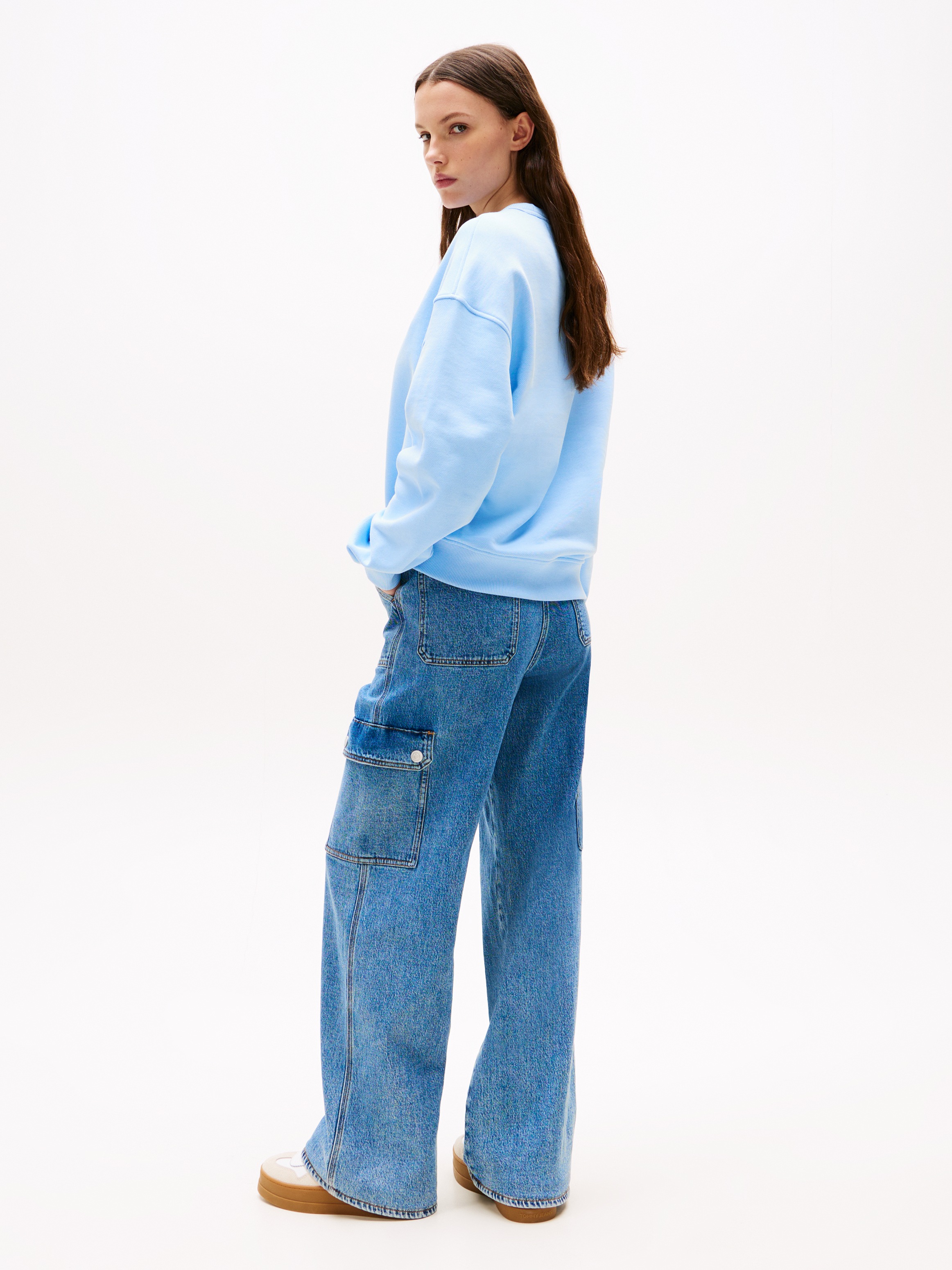 Tommy Jeans Sweatshirt "TJW BXY BADGE CREW", mit Logo-Badge günstig online kaufen