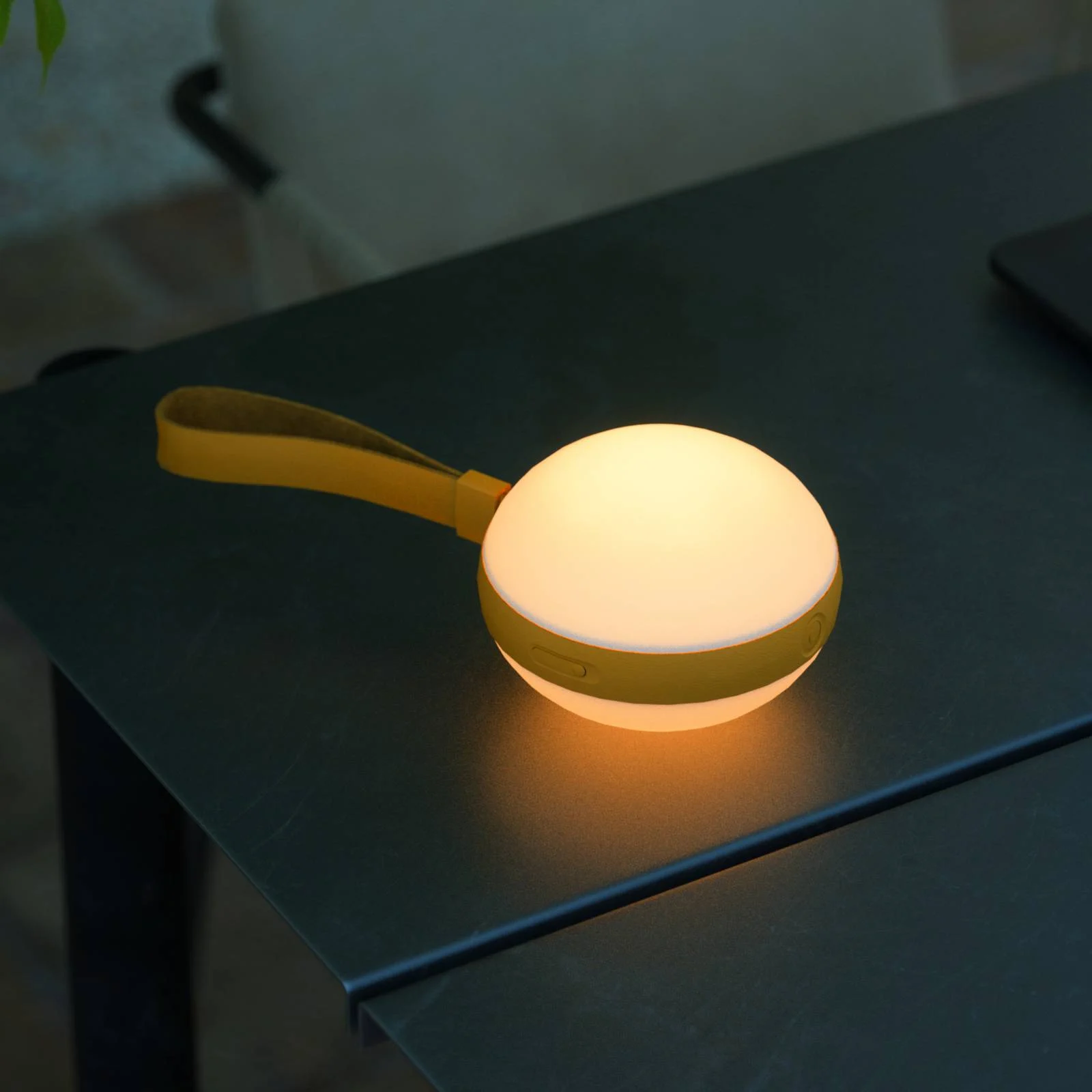 LED-Außenleuchte Bring to go Ø 12 cm weiß/gelb günstig online kaufen