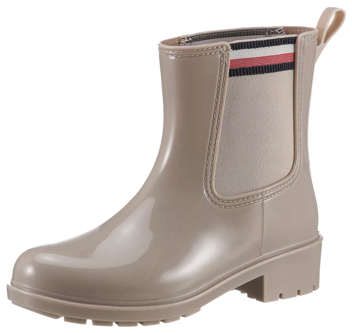 Tommy Hilfiger Chelseaboots "CORPORATE ELASTIC RAINBOOT", mit beidseitigem günstig online kaufen