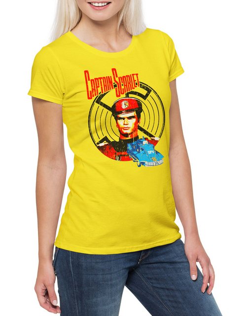 Urban Backwoods Print-Shirt Captain Scarlet Damen T-Shirt Mysterons Scarlet günstig online kaufen