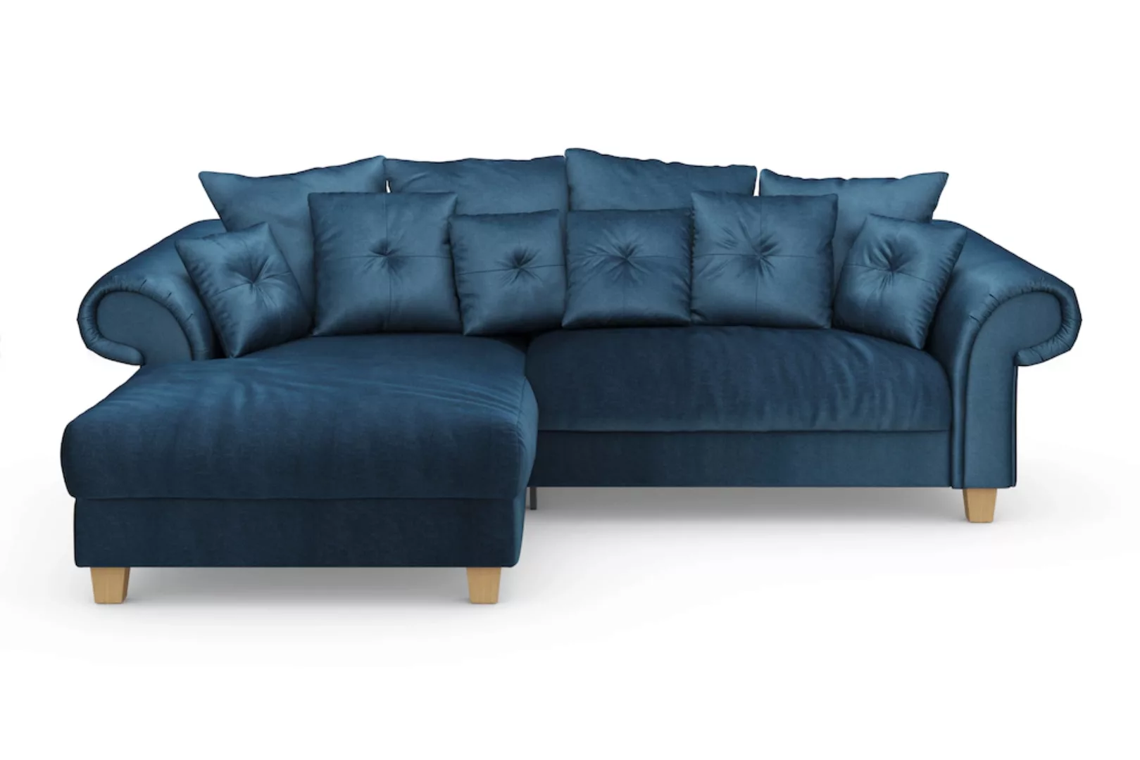 Home affaire Ecksofa »Queenie«, (2 St.), Sitzkomfort, zeitloses Design, ink günstig online kaufen