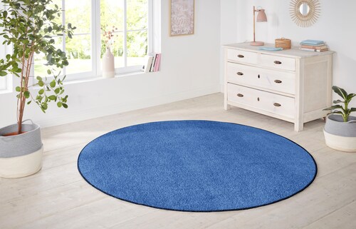 HANSE Home Teppich »Shashi«, rund, 8,5 mm Höhe, Kurzflor, Unifarben, Teppic günstig online kaufen